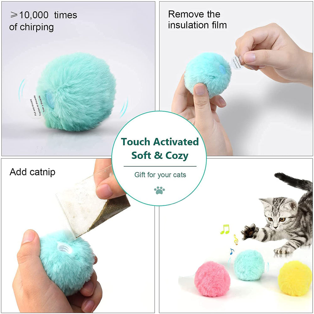 Kitten Electric Cat Training Toy Smart Interactive Cat Ball Catnip Toy