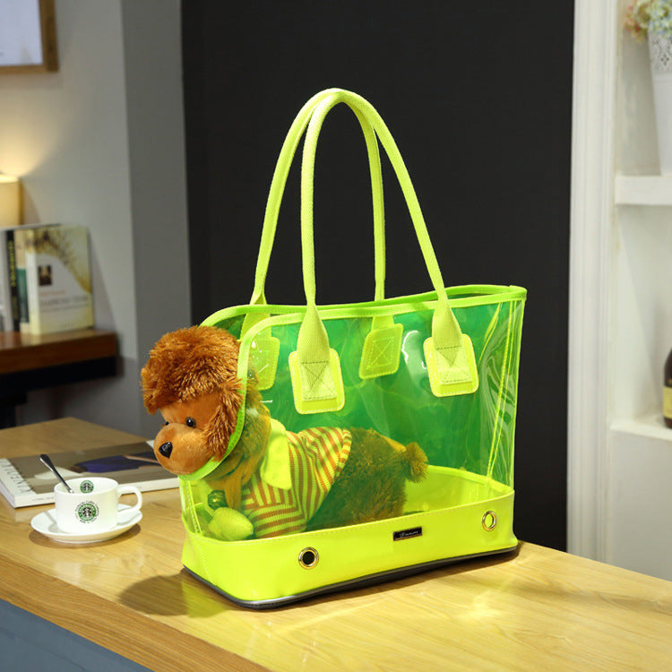 Transparent One-Shoulder Pet Outdoor Bag