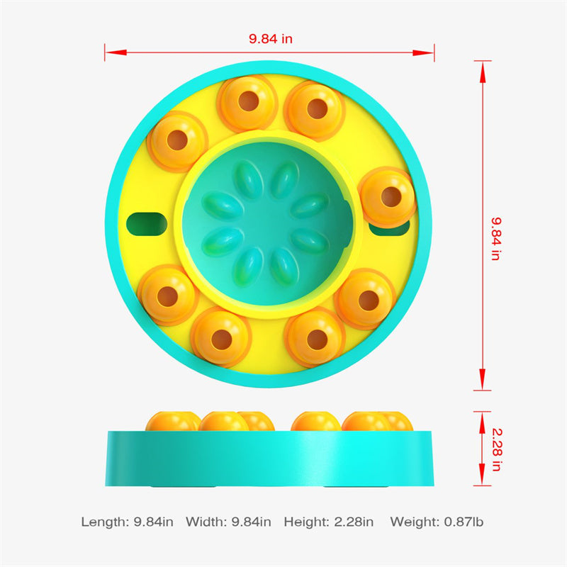Pet Training Toys Food  Turntable Eco-friendly Multifunction Pet Food Dish
