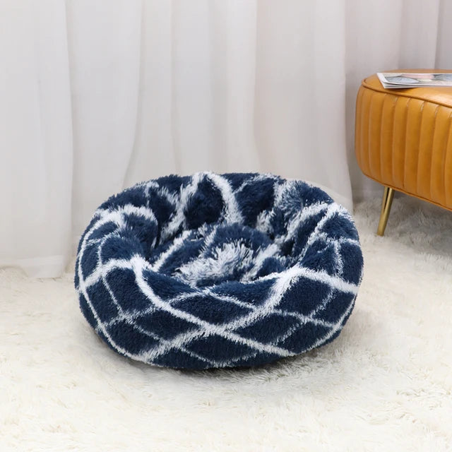 Round Dog Bed Washable Cover Sofa Bed Plush