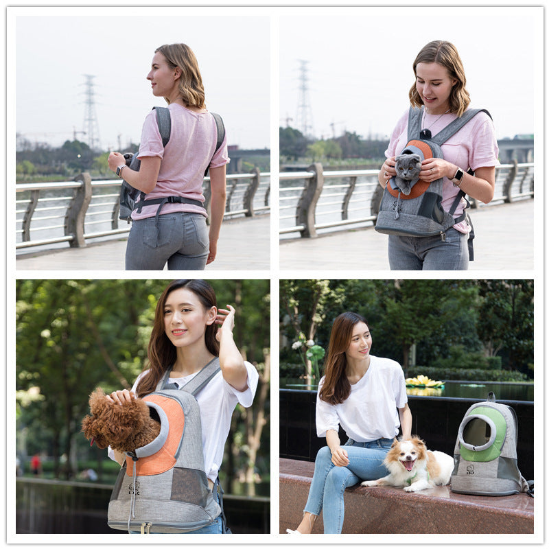 Can Show Head Pet Chest Bag Portable Breathable Cat Backpack