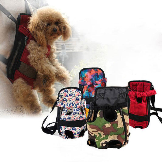 Pet Dog Carrier Backpack Mesh Camouflage Colorful Travel Shoulder Bags