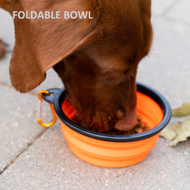 Foldable Dog Bowl Portable Silicone Large Water Food Bowl