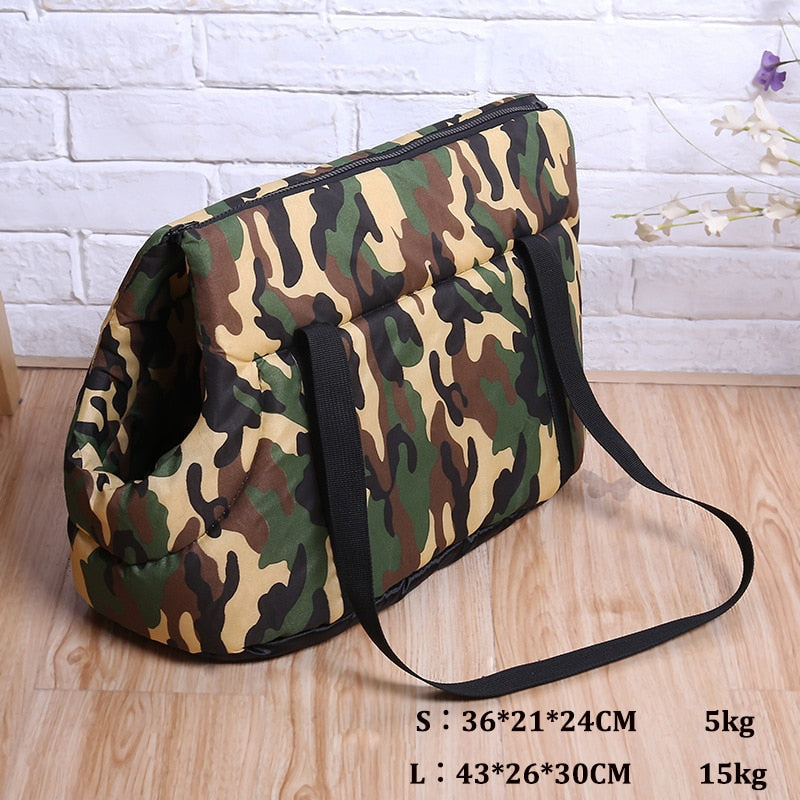 Camouflage Pet Dog Carrier Bags Portable Puppy Sling Bag