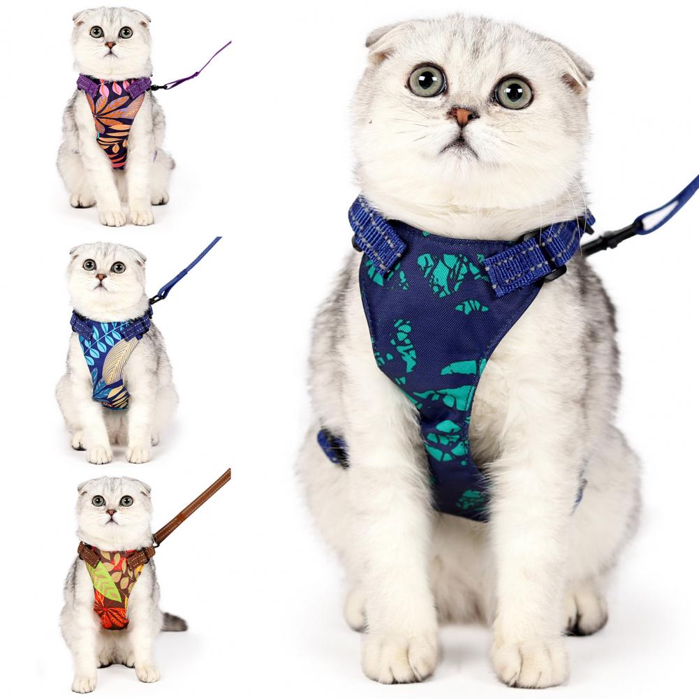 1 Set Pet Harness  Anti-Escape Cats Chest Strap Traction Rope