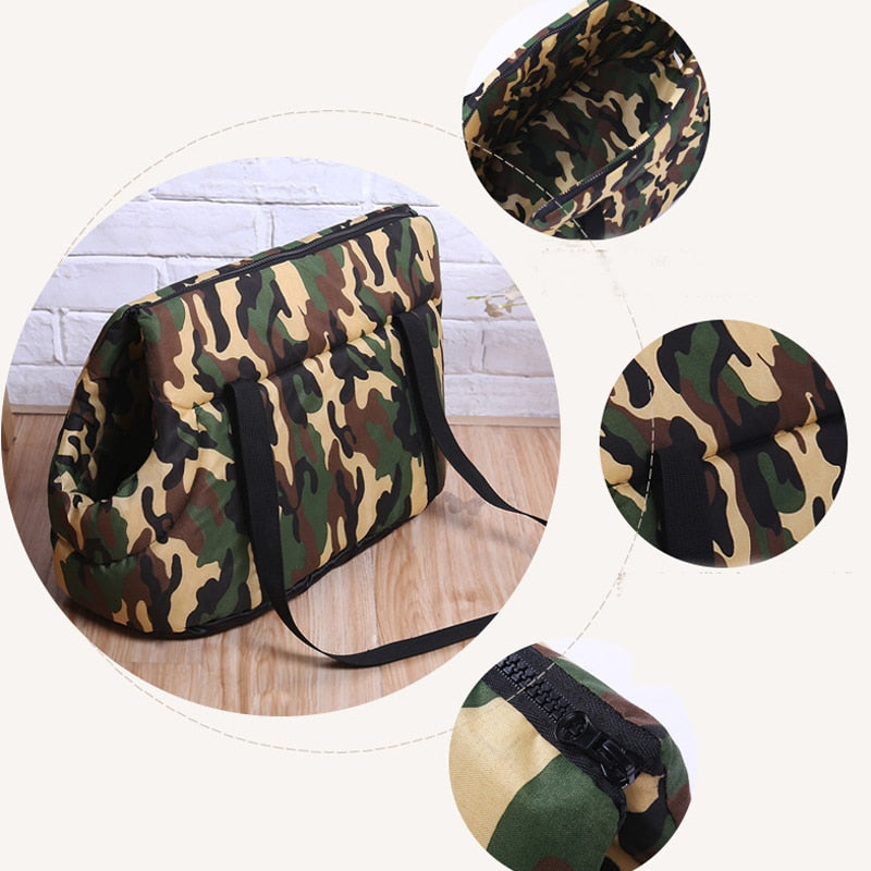 Camouflage Pet Dog Carrier Bags Portable Puppy Sling Bag