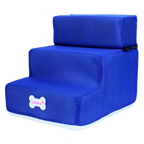 Dog Cat Pet 3 Step Removable Non-Slip Ramp Dog Climbing Bed Ladder