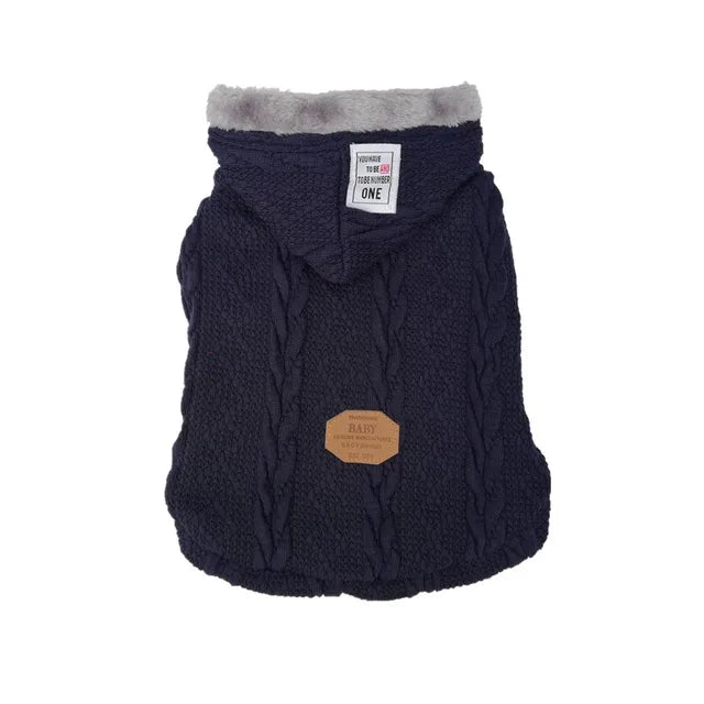 Winter Warm Pet Dog Coat Clothes Knitting Sweater Jumper