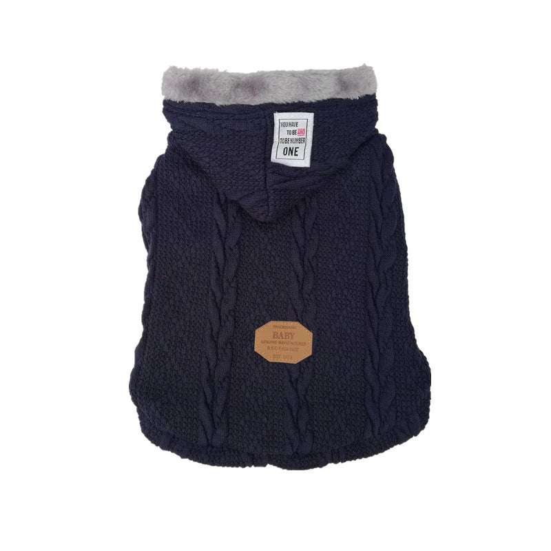 Winter Warm Pet Dog Coat Clothes Knitting Sweater Jumper