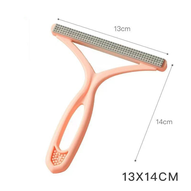 Portable Pet Hair Remover Brush Double Ended Sofa Coat Clothes Fluff Fabric Brush