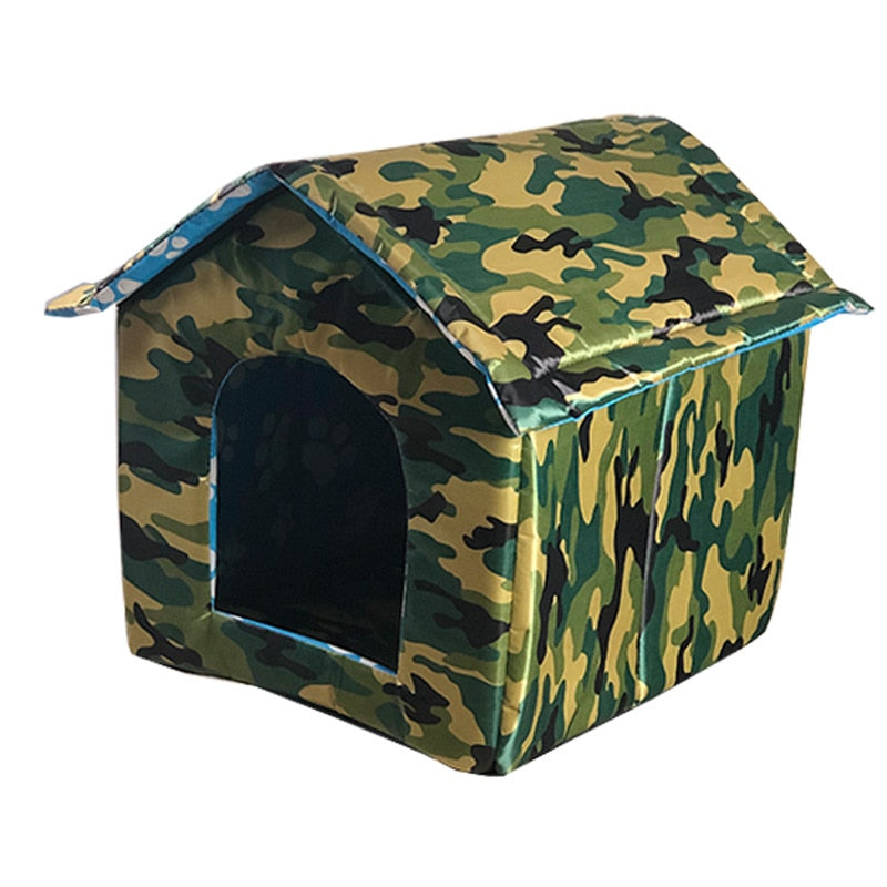 Waterproof Outdoor Pet House Thickened Cat Nest Tent Cabin Pet Bed