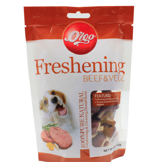 1000Pcs Eco-Friendly Beef And Vegetable Freshening Dog Bone