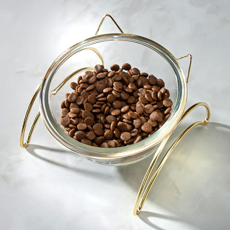 Cat Dog Pet Food Water Feeder Bowl Cat Protection Neck Bowl