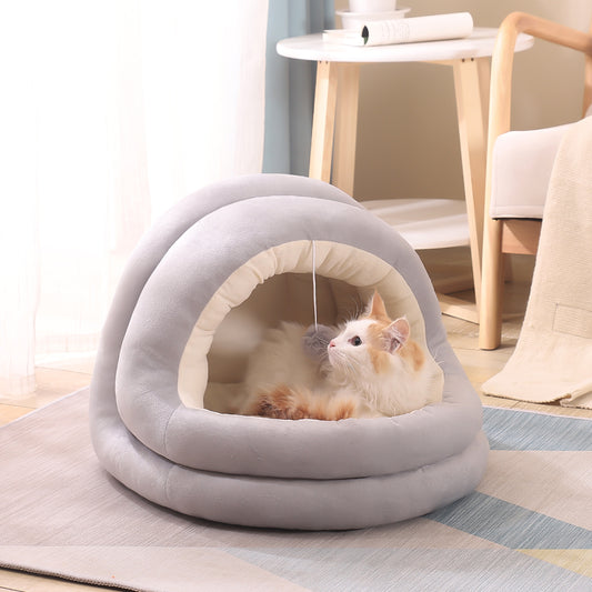 Lovely Warm Soft Cat Bed House Cat Bed Winter Pet Dog Nest