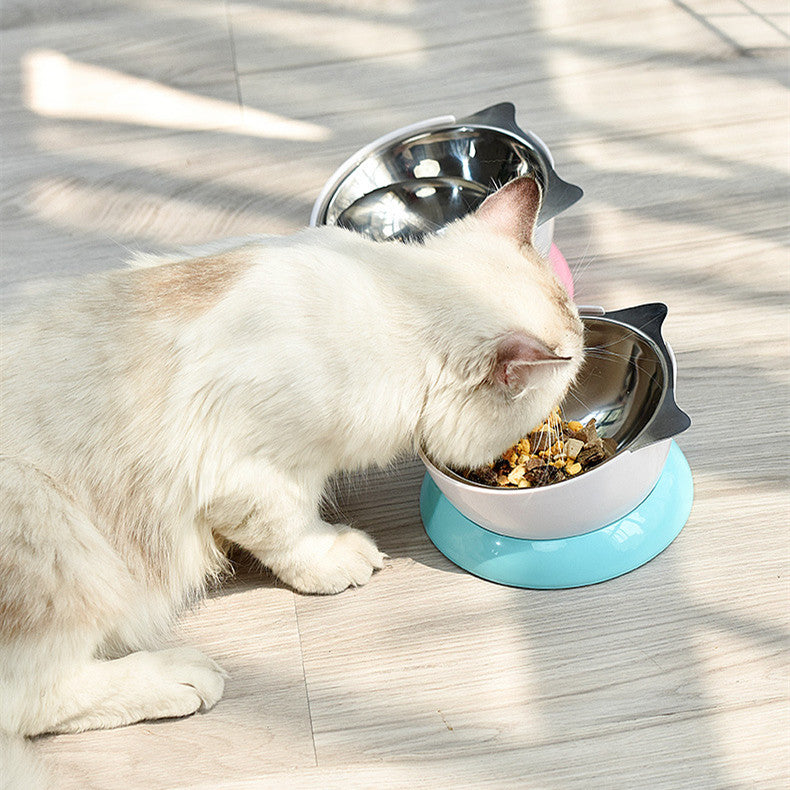 Stainless Steel Cat Bowl Dog Feeding Water Bowls