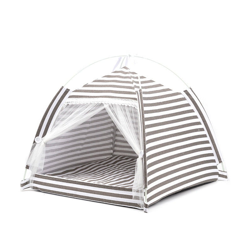Folding Pet Dog Tent Bed Cave Cozy House