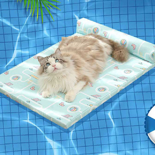 Summer Pet Ice Silk One-Sided Nest Soft Comfortable Mat Kennel