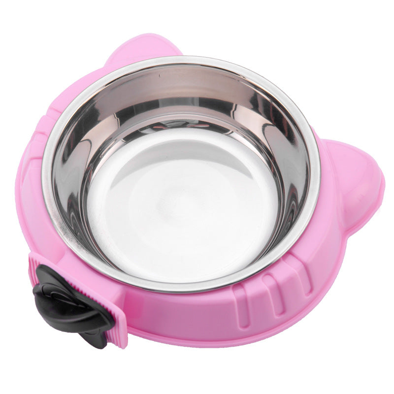 Cage Removable Hanging Pet Dog Cat Stainless Steel Food Water Bowls
