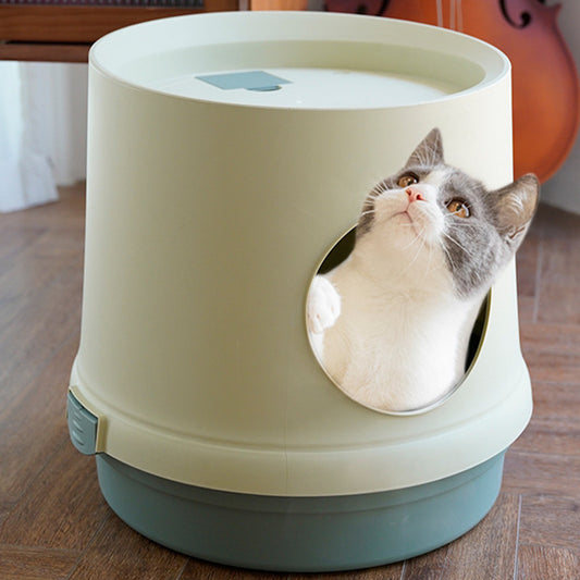 Pet Toilet Fully Enclosed Cat Litter Box