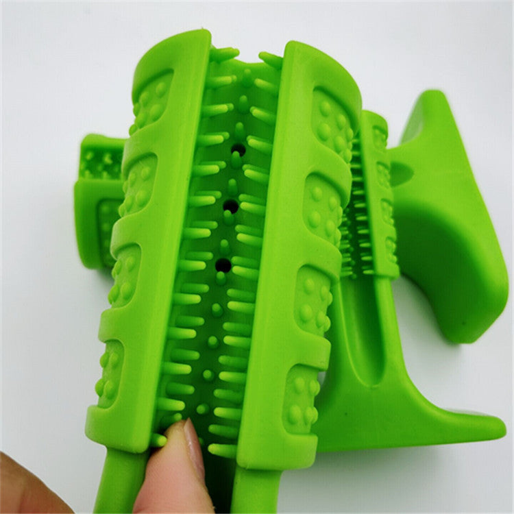 Dog Interactive Rubber Pet Chew Bite Cleaning Toys