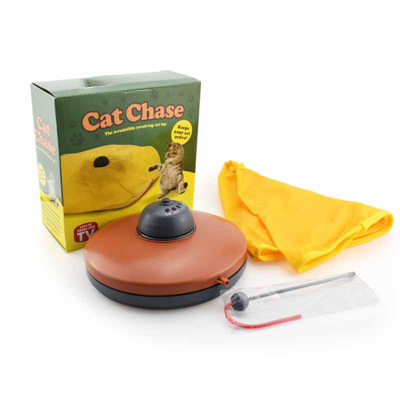 Cat Electric Toy Plastic Turntable Interactive Intelligence Toy