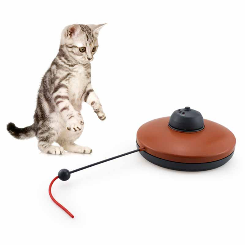 Cat Electric Toy Plastic Turntable Interactive Intelligence Toy