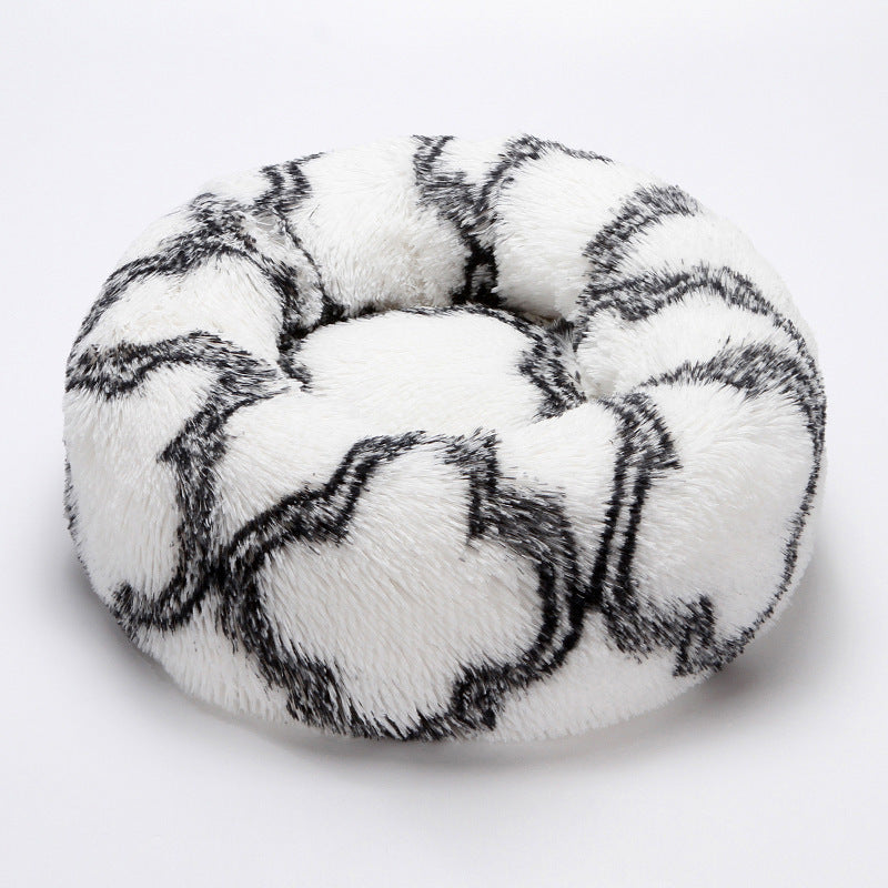 Round Dog Bed Washable Cover Sofa Bed Plush