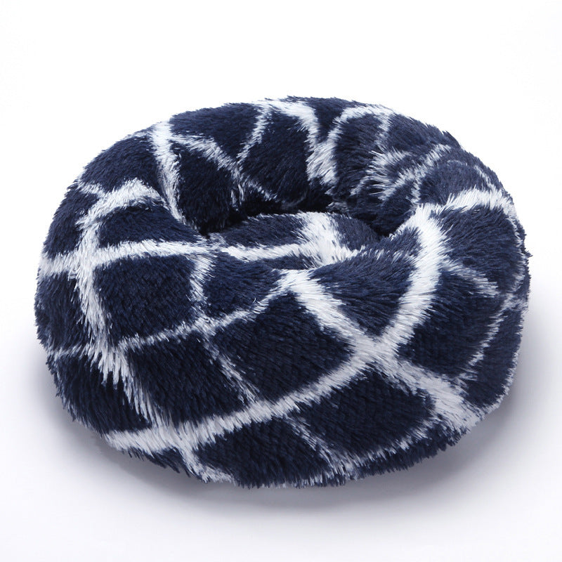 Round Dog Bed Washable Cover Sofa Bed Plush