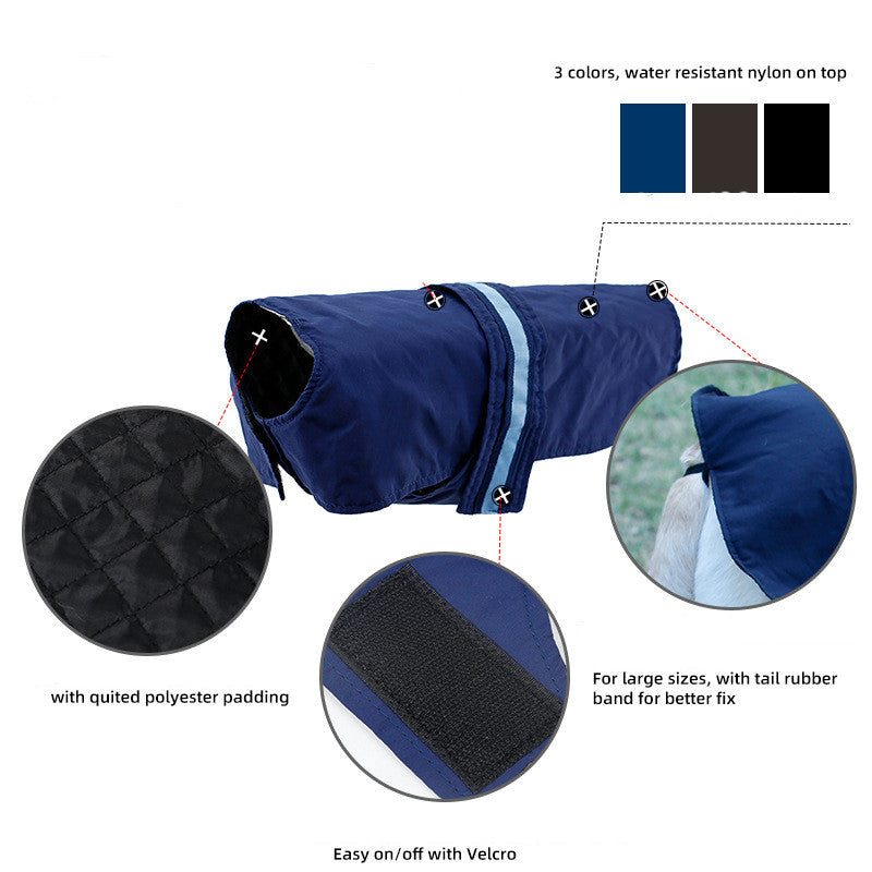 Waterproof Pet Dog Reflective Vest Winter Warm Jacket Clothes