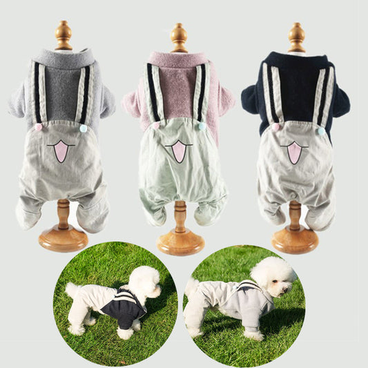 Dog Overalls Winter Clothes Jumpsuit Pet Costume